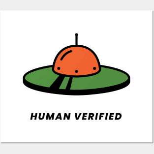 Human Verified by UFO Posters and Art